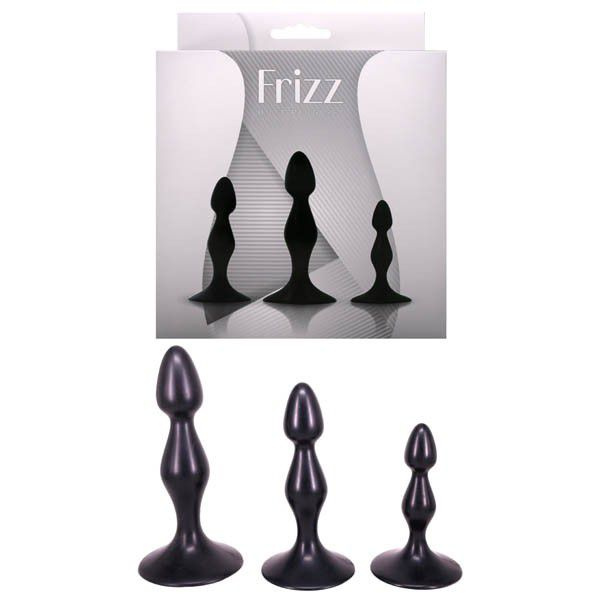 Набор Frizz из 3 фигурных анальных пробок купить в секс шопе