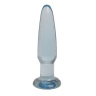 Голубая анальная пробка UNISEX UNI PLUG - 11 см. купить в секс шопе