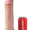 Фаллоимитатор-гигант телесного цвета на присоске 11  Cock - 28 см.  купить в секс шопе