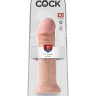 Фаллоимитатор-гигант телесного цвета на присоске 11  Cock - 28 см.  купить в секс шопе