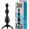 Чёрная анальная цепочка Sex Expert - 12,5 см. купить в секс шопе