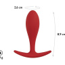 Бордовая анальная пробка Lito M - 8,9 см. купить в секс шопе