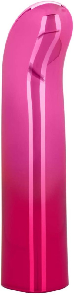 Розовый изогнутый мини-вибромассажер Glam G Vibe - 12 см. купить в секс шопе