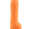 Оранжевый фаллоимитатор Rick.G - 22,6 см. купить в секс шопе