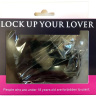 Черные меховые наручники Love с ключиками купить в секс шопе
