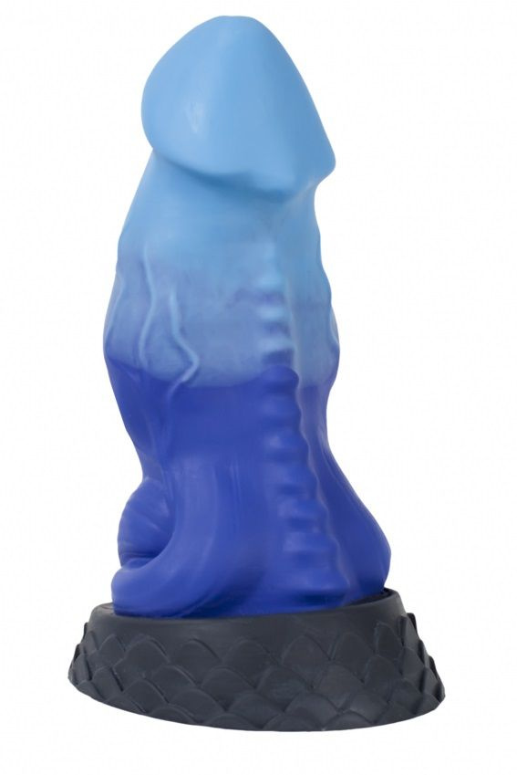 Синий фаллоимитатор  Ночная Фурия Large+  - 26 см. купить в секс шопе