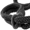Черные верёвочные оковы на руки или ноги Silk Rope Love Cuffs купить в секс шопе