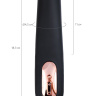 Черный нереалистичный вибратор Waname D-Splash Tsunami - 18,3 см. купить в секс шопе
