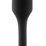 Чёрная пробка для ношения B-vibe Snug Plug 1 - 9,4 см. купить в секс шопе