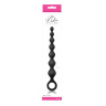 Чёрная анальная цепочка Perles D Lux Long - 20,3 см. купить в секс шопе