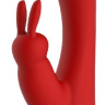 Красный вибромассажер-кролик ARTEMIS - 21 см. купить в секс шопе