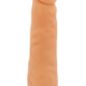 Телесная насадка-фаллос на трусиках с плугом - 16,5 см. купить в секс шопе