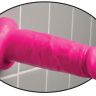 Розовый фаллоимитатор на подошве-присоске 6  Chub - 17,8 см. купить в секс шопе