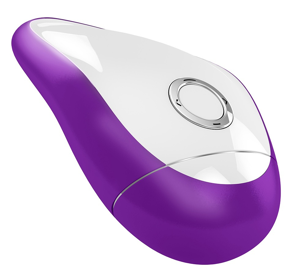 Фиолетово-белый клиторальный стимулятор купить в секс шопе