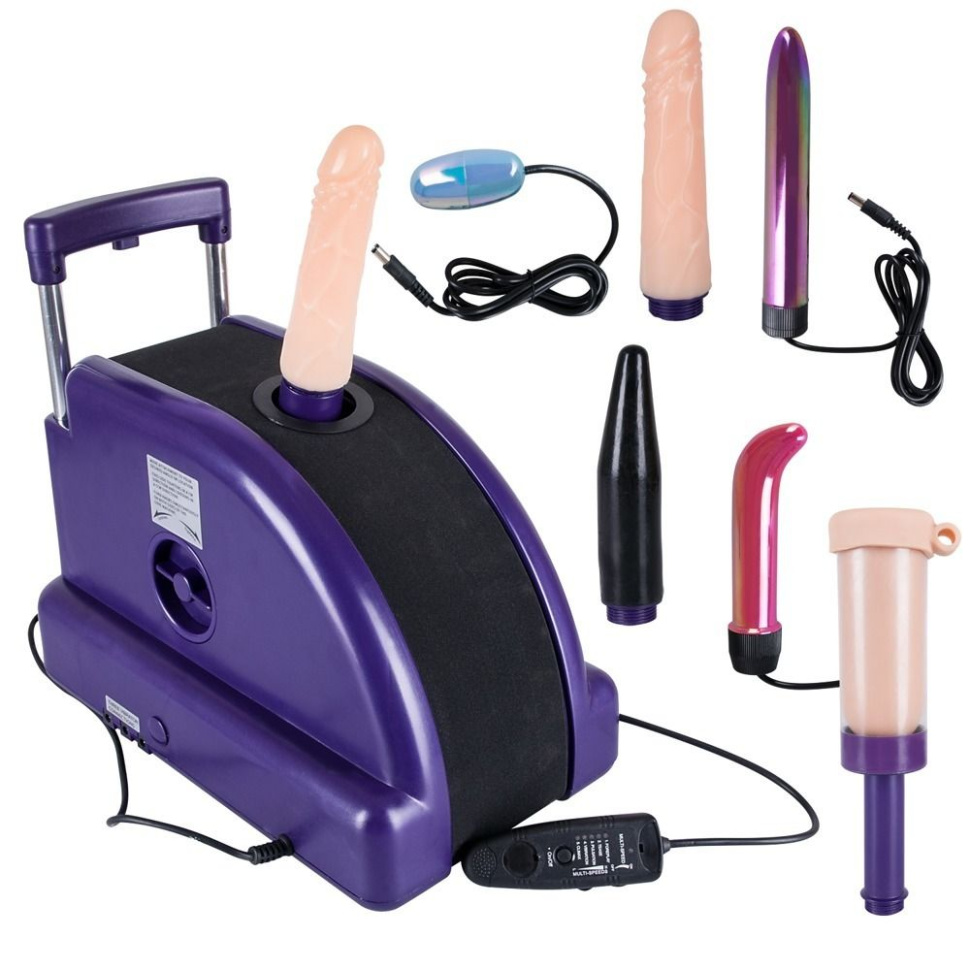 Фиолетово-черная секс-машина Love Machine купить в секс шопе
