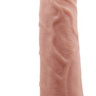 Телесная реалистичная насадка-удлинитель на пенис - 21 см. купить в секс шопе