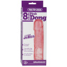 Розовая фаллическая насадка Vac-U-Lock 8  Crystal Jellies Dong - 20,3 см. купить в секс шопе