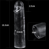 Прозрачная насадка-удлинитель Flawless Clear Penis Sleeve Add 1 - 15,5 см. купить в секс шопе