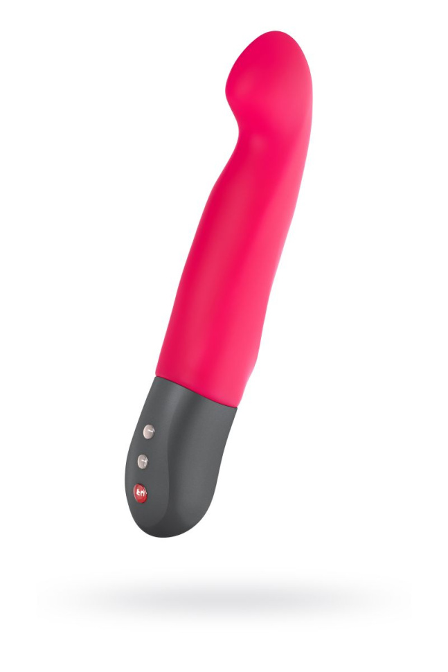 Розовый пульсатор с загнутым кончиком Stronic G - 20,8 см. купить в секс шопе