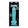 Голубой фаллоимитатор, светящийся в темноте, Firefly 8  Pleasure Dildo - 23,6 см. купить в секс шопе