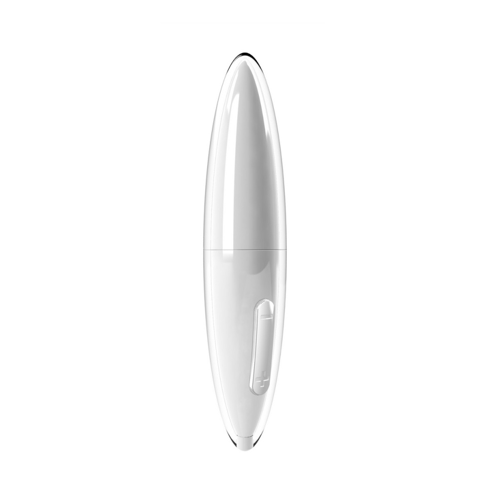 Белый перезаряжаемый мини-вибратор - 11 см.  купить в секс шопе