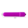 Фиолетовая вытянутая вибропуля - 10,2 см. купить в секс шопе