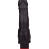 Чёрный вибромассажер с широким основанием - 18,8 см. купить в секс шопе
