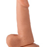 Гелевый фаллоимитатор-реалистик на присоске - 15,5 см. купить в секс шопе