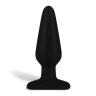 Черный плаг из силикона - 14 см. купить в секс шопе