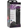 Черная насадка-фаллоимитатор для страпон-систем - 20,3 см. купить в секс шопе