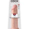 Фаллоимитатор-гигант телесного цвета на присоске 12  Cock - 31 см. купить в секс шопе