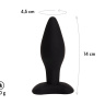 Черная анальная пробка Matter - 14 см. купить в секс шопе