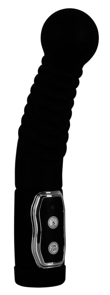 Чёрный стимулятор простаты с ротацией Prostate Twister - 20 см. купить в секс шопе