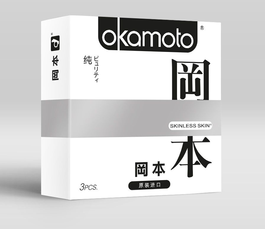 Презервативы OKAMOTO Skinless Skin Purity - 3 шт. купить в секс шопе