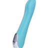 Голубой силиконовый вибратор Dolce Tyler - 16,5 см. купить в секс шопе