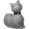 Серый массажёр-кошка I Rub My Kitty с вибрацией купить в секс шопе