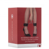 Чёрно-красные двусторонние оковы на ноги Reversible Ankle Cuffs купить в секс шопе