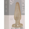Стеклянная анальная пробка Butt Plug Basic 5 Inch - 12,7 см. купить в секс шопе