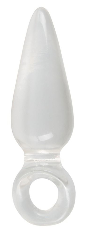 Анальная втулка с колечком на пальчик Finger Plug - 9,5 см. купить в секс шопе