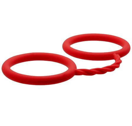 Красные силиконовые наручники BONDX SILICONE CUFFS купить в секс шопе