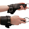 Черные наручники для подвешивания Suspension Wrist Bondage Handcuffs купить в секс шопе