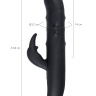 Черный вибратор-кролик Waname D-Splash Hail - 23,8 см. купить в секс шопе