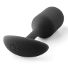 Чёрная пробка для ношения B-vibe Snug Plug 2 - 11,4 см. купить в секс шопе