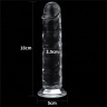 Прозрачный фаллоимитатор на присоске Flawless Clear Dildo - 18 см. купить в секс шопе