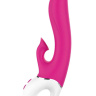 Розовый вибратор-кролик с вакуумной стимуляцией Air Pleasure - 22,5 см. купить в секс шопе