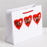 Подарочный пакет  Любовь повсюду  - 12 х 15 см. купить в секс шопе