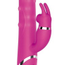 Розовый вибратор-кролик NAGHI NO.41 RECHARGEABLE DUO VIBRATOR - 24 см. купить в секс шопе