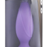 Фиолетовая анальная силиконовая пробка Mojo - 11 см. купить в секс шопе