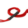 Красная верёвочная плеть-шестихвостка - 80 см. купить в секс шопе