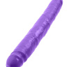 Двухголовый фиолетовый фаллоимитатор Double Dillio - 30,5 см. купить в секс шопе